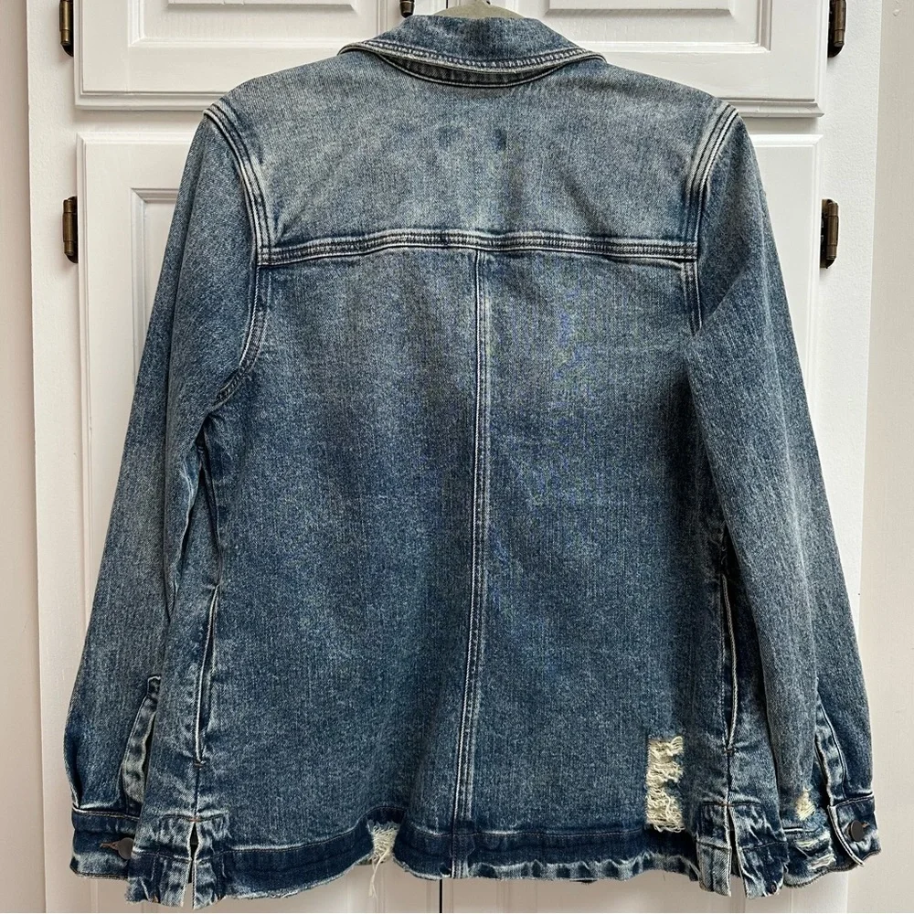 Kut from the Kloth Joni Denim Shirt Jacket in Adore Wash Size Small